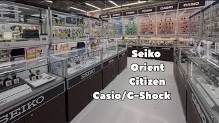Watch Shopping At Bic Camera Akiba Seiko Watch, Citizen, Casiog-Shock, Orient