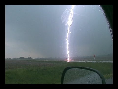 Stock footage of lightning during the daylight hours