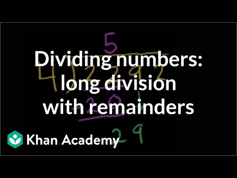 Division 3: More long division and remainder examples