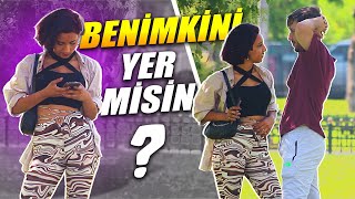 Benimkini Yer Misin? Kızdan İnanılmaz Cevap!!! - Berkay Yalçın Kamera Şakası