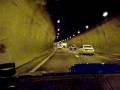 Subaru Forester STi through French tunnel (nice note) - Le Mans 2006