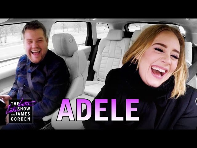 James Corden Drives Carpool With Adele - Video