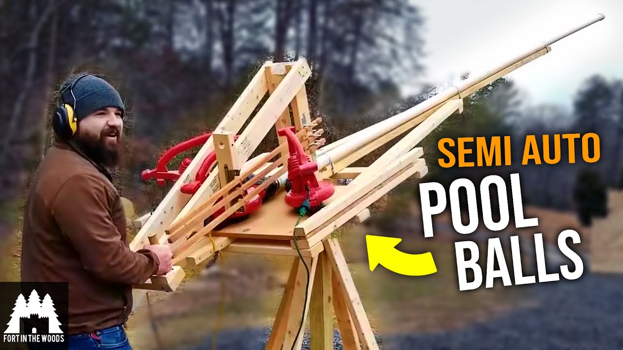 PVC AIR CANNON | BUILD COMPETITION | Fort In The Woods Ft. Jake Makes