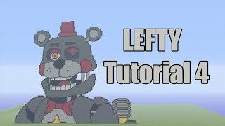 Minecraft Lefty Pixel Art Tutorial Part 4 (Five Nights at Freddy's Pizzeria Simulator)