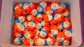 50 Transformers Edition Kinder Joy Surprise eggs unboxing