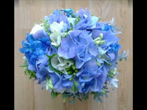  Designer bridal Bouquets in Shades of Blue Lilac Purple and Mauve