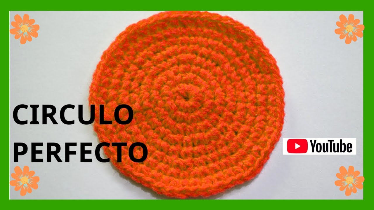 Como tejer un circulo perfecto en tejido crochet tutorial paso a paso