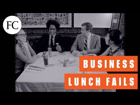 VIDEO : what not to do at a business lunch - there comes a moment in every professional's life when they are asked to athere comes a moment in every professional's life when they are asked to abusiness lunch. whether it's with colleagues, ...