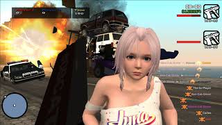 GTA San Andreas - Insane drunk drivers and car accident (On custom map)