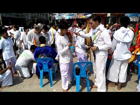 Vegetarian Festival Parade in Korat (Thailand) - Part 1