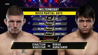 Zebaztian Kadestam vs. Murad Ramazanov | ONE Championship  Fight