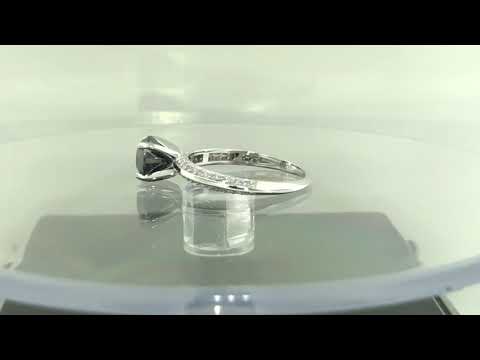 Platinum 1.29 Carat Black Diamond Engagement Ring Micro Pave Handmade Certified Platinum 1.29 Carat Black Diamond Engagement Ring Micro Pave Handmade Certified