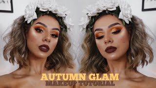 YOUR GAL IS BRINGING YOU AUTUMN GLAM VIBES🍂 CHIT CHAT MAKEUP TUTORIAL