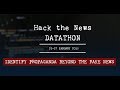 Hack the News Datathon | Official Opening