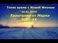 Тихое время с Живой Жизнью: от Марка 6:30–44 (16012019)