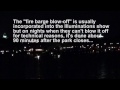 Illuminations Fire Barge Blow Off Explosion Epcot Walt Disney World