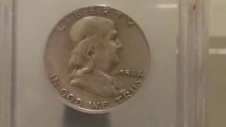 1954 90% Silver Franklin Half Dollar