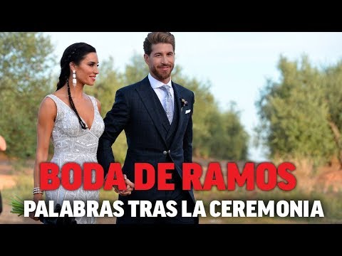 Primeras palabras de Sergio Ramos y Pilar Rubio tras su boda I MARCA