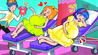 The Princesses Were Pregnant! Funny Pregnancy Situations! Hilarious Cartoon Anim