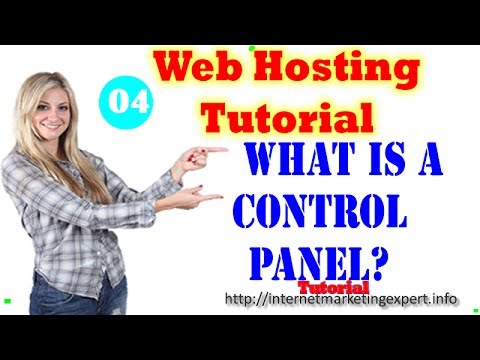 Video web hosting control panel definition
