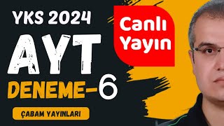 AYT Kimya Branş Denemesi-6 (Çabam Yayınları) YKS 2024