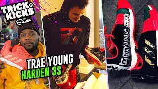 Trae Young Gets TUFF Harden 3 Customs From Sierato! Wears IN GAME For MLK Day 💯