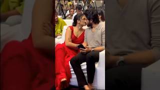 Young Teja Sajja Kissing Ritika Nayak At Mirai Success