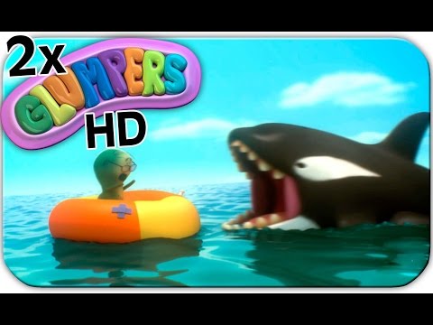 Glumpers en la playa, vacaciones. Dibujitos divertidos, 2 episodios Glumpers en la playa, vacaciones. Dibujitos divertidos, 2 episodios