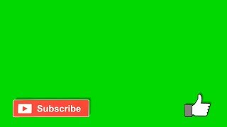 Subscribe & Like  Button - 6 Animated Subscribe & Like Button On Green Screen - Free Use