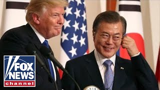 Moon urges Trump to keep North Korea summit on track Moon urges Trump to keep North Korea summit on track