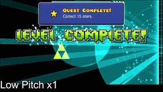 Geometry Dash, Fire Temple But, Low Pitch And High Pitch Warning: Loudly!