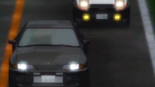Initial D Ae86 Vs R32 With Back On The Rocks