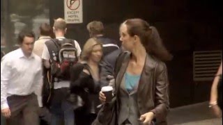 Female Police Woman Handcuffs Bad Guy
