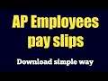 How to download Ap employees pay slips in Telugu
