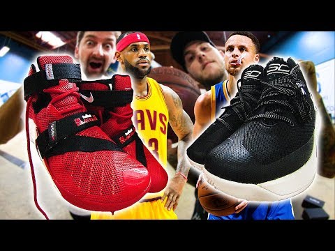 STEPHEN CURRY VS LEBRON JAMES   WHO'S SHOE SKATES BETTER