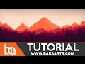 Flat Landscape Photoshop Tutorial for Beginners