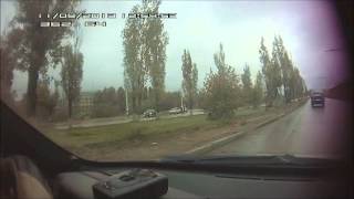 Видео 2013.09.11_ДТП Балаково.Выезд на шоссе Академика Королёва из жилгорода. от Слава Волгин, шоссе академика Королёва, Балаково, Россия