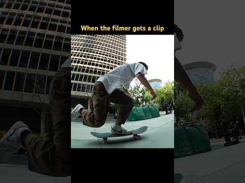 When the filmer gets a clip! #pizzaskateboards #skateboarding #skatechannel