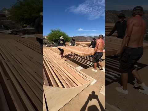 Building the perfect mini ramp on the desert‼️ #skateboarding #skateclips #skatepark #oc #ramps