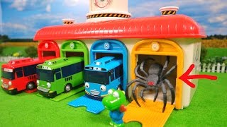 Monster Spider in Tayo the Little Bus Garage