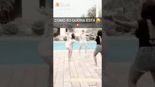 Virgínia Letícia Carolzinha Ana Mosconi Dançando Funk Na Piscina