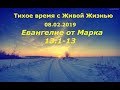 Тихое время с Живой Жизнью: от Марка 13:1–13 (08022019)