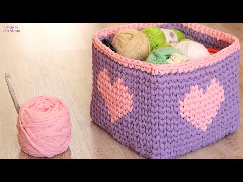 Корзинка из трикотажной пряжи своими руками Корзинка из трикотажной пряжи своими руками