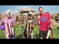 Nerf Blasters Floating Island Battle | Dude Perfect