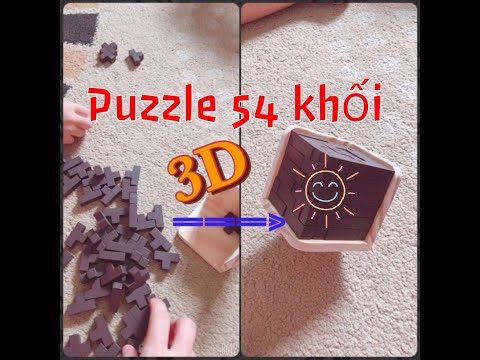 Puzzle 3D I 54 khối - Gợi ý trò chơi trí tuệ cho bé 5 tuổi