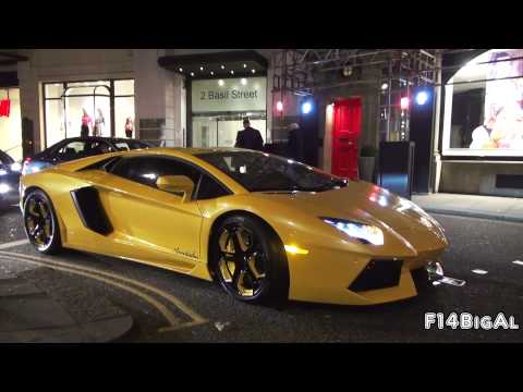 Lamborghini Aventador w Yellow wheels