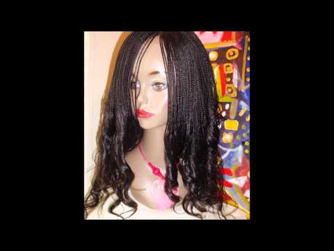 micro braided lace front wig.wmv