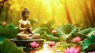 Copyright Free Zen Video 4K Zen Meditation Buddha Statue In Peaceful Lotus Pond