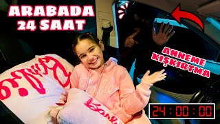 24 SAAT ARABADA KALMA VLOG!!!  ÇOK KORKTUK???!!!