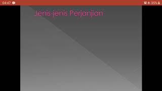 Jenis-Jenis Perjanjian